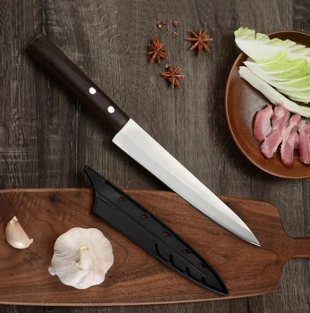 8 İnç Japon Mutfağı Bıçak Paslanmaz Çelik Dilimlenmiş Balık Sashimi Suşi Sashimi Bıçak Somon şef Bıçağı Sashimi Bıçak Görüntü 2