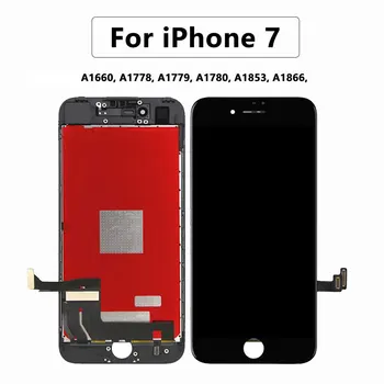 AAA + + + Kalite lcd ekran Için iPhone 7 Artı 7 P Dokunmatik Ekran Değiştirme Için iPhone 8 Artı 8PNo Ölü Piksel + Temperli Cam Görüntü 2
