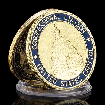 ABD Captial Kongre İrtibat Beyaz Saray Altın Kaplama Tahsil Sikke hatıra parası