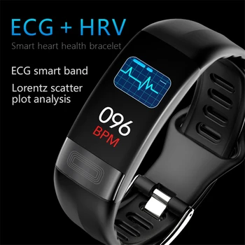 Akıllı bilezik P11 Spor akıllı saat Erkekler Kadınlar Smartwatch EKG Bluetooth Bileklik nabız monitörü Çağrı Mesaj Hatırlatma Bandı
