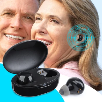 Akıllı İşitme Cihazı Şarj Kutusu ile Şarj Edilebilir Düşük Gürültü Kolay Kullanım Yaşlı Geniş Frekanslı Kulak Masajı Sağır Yardımcıları