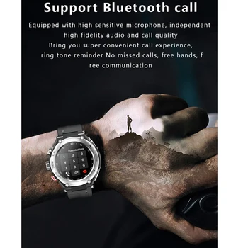 Akıllı saat bilezik 2 in 1 TWS Kablosuz Kulaklıklar Kalp Hızı Kan Basıncı Spor BT Çağrı Smartwatch Adam Kadın Android IOS İçin Görüntü 2
