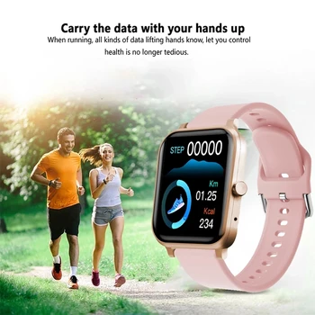 Akıllı saat Kadınlar İçin Kalori Sayma Bluetooth Çağrı Uyku Sağlık İzleme Su Geçirmez akıllı saat Erkekler İçin Android ıOS Telefon Görüntü 2
