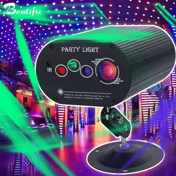 Akşam oyunu dans parti ışıkları disko lazer projektör Karaoke gece kulübü Bar DJ sahne aydınlatma LED Strobe 84 desenler
