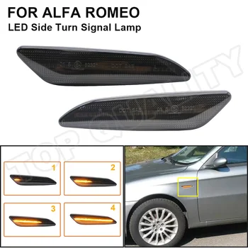 Alfa Romeo 147 156 için Fiat Tipo Egea Lancia Delta Ypsilon Dinamik LED Yan İşaretleyici İşık Ok Dönüş Sinyali Flaşör Lambaları