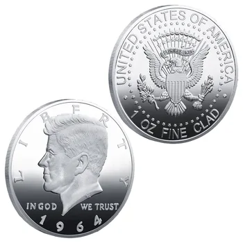 Amerika Birleşik Devletleri Kennedy 35th Başkanı Amerika Altın Kaplama Paraları Hediyelik Eşya ve Hediyeler Ev Dekorasyonu hatıra parası Görüntü 2