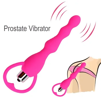 Anal Vibratör Kadınlar için Seks Oyuncakları Anal Boncuk Vibratör eşcinsel Oyuncaklar prostat masajı Pürüzsüz Popo Silikon Fiş Yetişkin Ürünleri