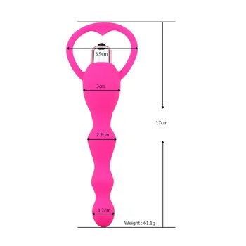Anal Vibratör Kadınlar için Seks Oyuncakları Anal Boncuk Vibratör eşcinsel Oyuncaklar prostat masajı Pürüzsüz Popo Silikon Fiş Yetişkin Ürünleri Görüntü 2