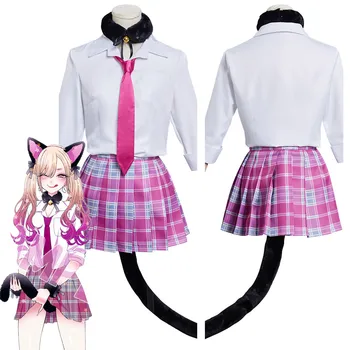 Anime Benim Elbise Sevgilim Kitagawa Marin Cosplay kostüm Kedi Kız Kıyafetler Cadılar Bayramı Karnaval Elbise