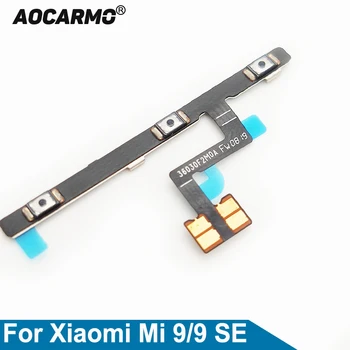 Aocarmo Güç Ses Düğmeleri AI Anahtar Flex Kablo Yedek Parçaları İçin Xiao mi mi 9 SE mi 9