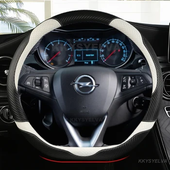 Araba direksiyon kılıfı D Şekli Deri Opel Astra 2015-2021 İçin Corsa Combo Mokka 2018-2021 Grandland X Insignia CT 2017-2022