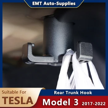 Arka Bagaj Kanca Tesla Modeli 3 2017-2022 Yeni 2021 Oto Aksesuarları Araba Gadget Bagaj Organize Depolama Eldiven Çanta Askısı