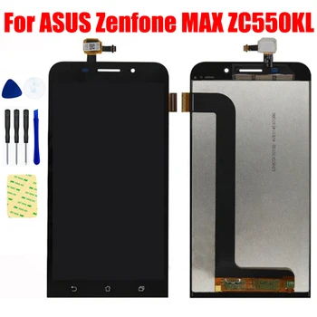 ASUS Zenfone MAX için ZC550KL LCD Z010D Z010DA LCD ekran Paneli Ekran Matrix Dokunmatik Digitizer Cam Meclisi Değiştirme