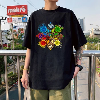 Avatar Son Hava Bükücü Anime Harajuku Tişörtleri Gevşek Kısa Kollu Kadın Yaz Üstleri Kawaii %100 % Pamuk Y2k Estetik T Shirt