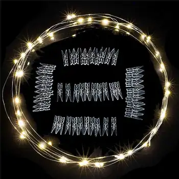 Açık Pil Kumandalı Garland Clothespins İle Fotoğraf Klip Dize ışıkları LED USB 2m/5m / 10m Ev İçin Noel Süslemeleri 2022 Görüntü 2