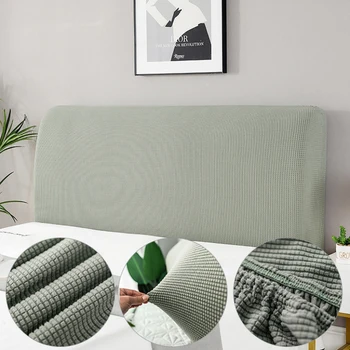 Basit Başucu Kapak Elastik Koruma Toz Geçirmez Yatak Yastık Nordic Yatak Odası Kapak Ev Dekorasyon Headboard Dava Kalınlaştırmak 