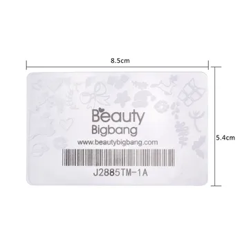 BeautyBigBang 10 ADET Tırnak tırnak yapıştırması Stamper Kazıyıcı Nail Art Lehçe Damga Plastik DIY Nail Art Şablon Manikür Tırnak Araçları Görüntü 2