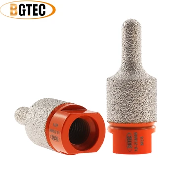 BGTEC Dia10-25mm Elmas freze Uçları Parmak Uçları Taşlama Parlatma Delik Karo Mermer Granit Taşlama Kenarı M14 veya 5/8 - 11 Diş