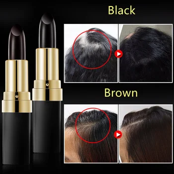 Bir Kerelik Saç boyası Anında Gri Kök Kapsama Saç Rengi Değiştirmek Krem Sopa Geçici Cover Up Beyaz Saç Rengi Boya 3.8 g Görüntü 2