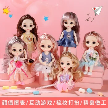 Bjd Bebek Prenses Seti Loli barbie bebek Çocuk Kız Oyuncak Sevimli Giydirme 17CM Mini Kız Oyuncak 2022 Popüler Doğum Günü Hediyeleri kızlar için
