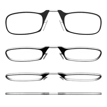 Burun mandalı okuma gözlüğü Erkekler Tr90 Odak Artı Taşınabilir Köpük Burun gözlük klipsi s Klip Kadınlar için +1 1.5 2 2.5 3 Görüntü 2