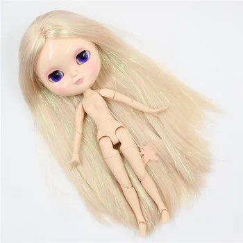 BUZLU DBS BEBEK karışımı saç parlak saç ortak vücut azon vücut 1/6 oyuncak bebek 30cm beyaz cilt anime bebek kız hediye