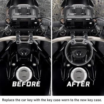 CB650 R CBR 650R Motosiklet Gaz Akaryakıt depo kapağı Koruyucu Güvenlik CB650R CBR650R 2019 2020 2021 Kontak Anahtarı Durum Kapak Görüntü 2