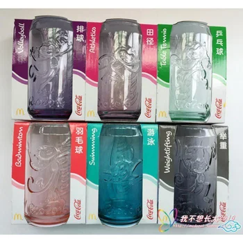 CocaCola 2022 yeni kutu şeklinde cam bardak basit büyük kapasiteli oyuncak koleksiyonu kahve fincanı içecek bardağı