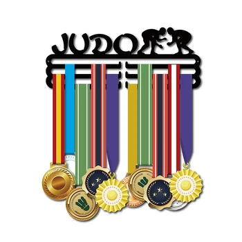 DDJOPH JUDO madalya askı tutucu Spor madalya ekran askı tutucu tutun 30 + madalya Görüntü 2