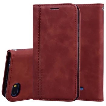 Deri cüzdan Flip Case İçin Xiaomi mi kırmızı mi 6 6A 7 7A K20 K40 Kılıf kart tutucu Manyetik Kitap Kırmızı mi not 7 7S mi 9t A2lite kılıfı Görüntü 2