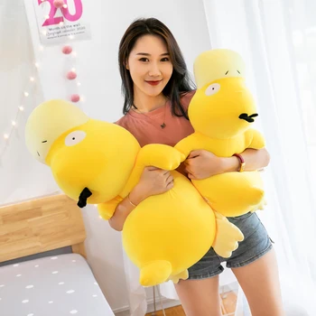 Dev Sarı Ördek peluş oyuncaklar Doldurulmuş Hayvanlar Yumuşak Simüle Yastık Basınç tahliye Bebekler Çocuklar Noel Doğum Günü Hediyeleri Odası Dekor Görüntü 2