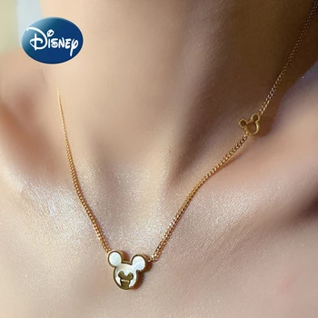 Disney Yeni Mickey Kolye Lüks Marka Moda kadın Kolye Titanyum Çelik Klavikula Moda Kolye Takı doğum günü hediyesi