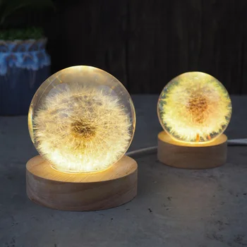 DIY Silikon Epoksi Reçine Küre Kalıp Kristal Top Küçük Ayna Gece Lambası Kalıp Yuvarlak Gece Lambası El yapımı USB Plug-in Tutucu