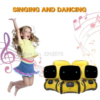 Emo robot akıllı robotlar dans sesli komut sensörü, şarkı, dans, yinelenen robot oyuncak çocuklar için erkek ve kız talkking robotlar Görüntü 2