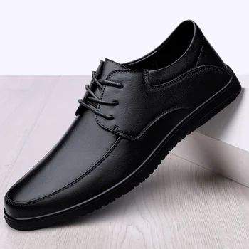 Erkek ayakkabısı lace up Hakiki Deri Lüks Beyaz Ayakkabı Trendi Rahat Rahat oxfords erkek ayakkabısı Tasarım Moccasins erkek ayakkabıları