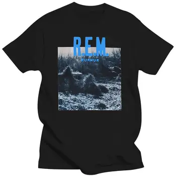 Erkek Giyim Resmi Siyah REM T Shirt R. E. M 'Murmur' Albüm Kapağı Tüm Boyutları