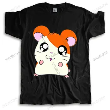 Erkek lüks pamuk yaz T gömlek Marka Giyim Hamtaro Hamster Macera Anime Komik Boyutu moda T-shirt büyük boy