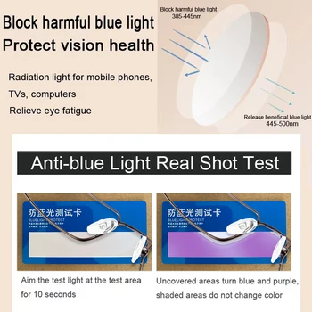 Erkek mavi ışık engelleme iş okuma gözlüğü Ultra hafif Metal Presbiyopi gözlük CR-39 Reçine Asferik Lensler 3209 Görüntü 2