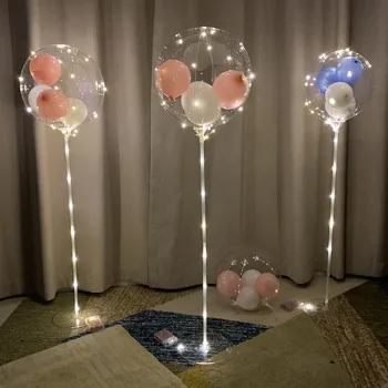 Ev ve Parti Dekorasyon LED Balonlar Standı Lateks folyo Balon Destek Kemer Düğün Dekor Balon Ev Deco Globos Malzemeleri
