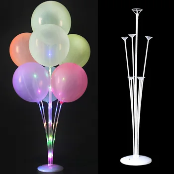 Ev ve Parti Dekorasyon LED Balonlar Standı Lateks folyo Balon Destek Kemer Düğün Dekor Balon Ev Deco Globos Malzemeleri Görüntü 2