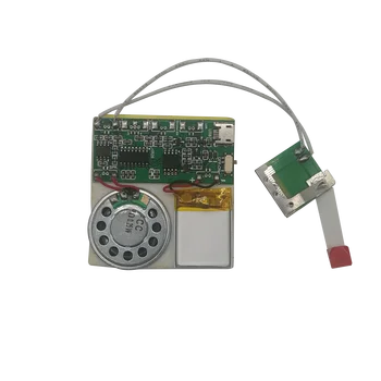 Fabrika doğrudan Tebrik kartı MP3 Kaydedilebilir PCB Ses Modülü USB İndirilebilir Ses Modülü Tebrik Kartları için