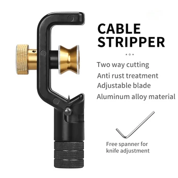 Fiber Optik Kablo Striptizci ACS - 2 Zırhlı Tel Stripper 4-10mm 8-28mm Eğme Ceket Kılıf Kesici Boru