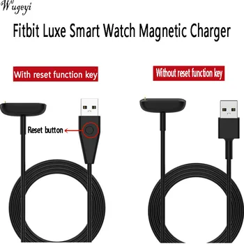 Fitbit için Lüks akıllı bilezik Şarj Cihazı Sıfırlama Düğmesi İle İzle şarj kablosu Manyetik Şarj Cihazı