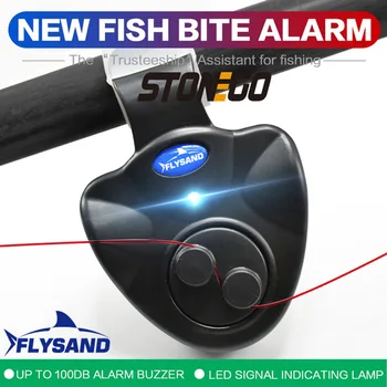 FLYSAND Balıkçılık Balık ısırığı alarmı Elektronik Buzzer Olta ile Yüksek Sesle Siren Gündüz Gece Göstergesi Pil İle