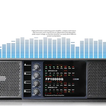 FP10000Q FP14000Q 4x1350W 2x2350W güç amplifikatörü 4 Kanal Çizgi Dizi Ses Sistemi Ses Profesyonel Disko Dj güç amplifikatörü