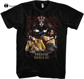 Freddie Mercury erkek tişört Müzik Rock Grubu Tee Gömlek Özel Yetişkin Genç Unisex Dijital Baskı Tee Gömlek Moda Komik Yeni