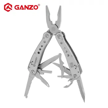 Ganzo G200 serisi G201 Çok pense 24 Araçları Bir El Aracı Set tornavida takımı Taşınabilir Katlanır Bıçak Paslanmaz Çelik pense