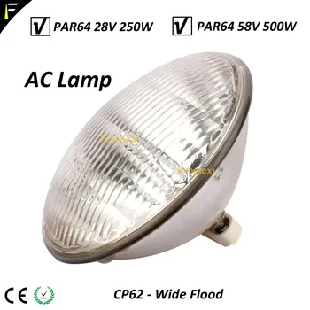 Geleneksel Par lamba Par64 28 V 250 W AC lamba CP60 Par ışık PAR 64 ACL lamba VNSP (çok dar Nokta) 250 Watt Görüntü 2