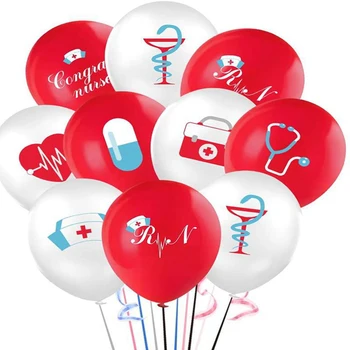Hemşire Lateks Balonlar Hapları Ilk Yardım Kiti Stetoskop Seti Çocuklar Için Cosplay çocuk Doğum Günü Cadılar Bayramı Tatil Aile Partisi