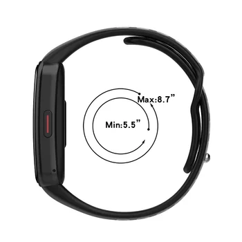 Huawei Band için 6 Kayış Spor akıllı saat Yedek Kayış Nefes Watchband Bilezik Huawei Band 6 Pro / Onur Band 6 Görüntü 2